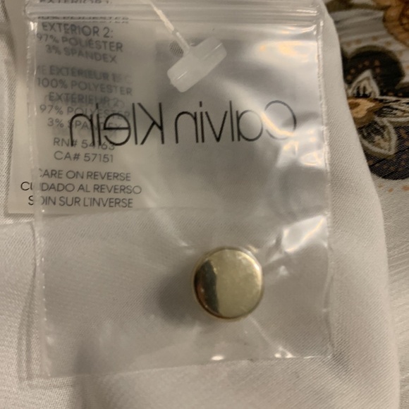 Calvin Klein Plus Pleated Neck Top - Picture 8 of 9